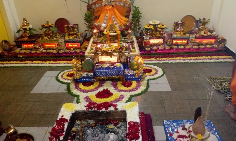 Narayan Nagbali puja mandap